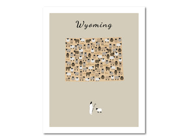 Lost Sheep from Wyoming Poster Print